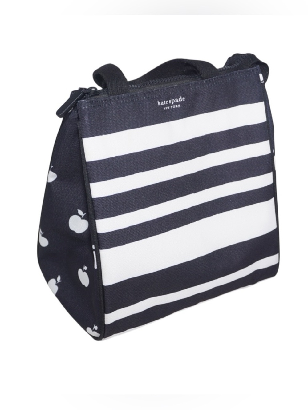 Kate Spade Sarah Stripe Black and White Insulated Cooler Lunch Tote